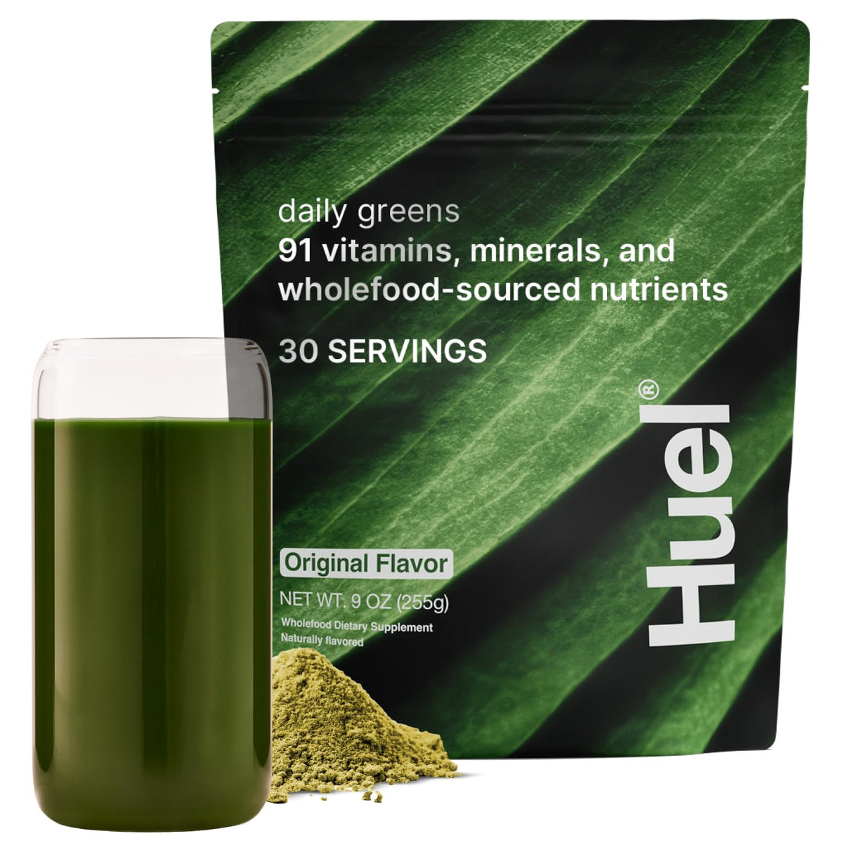 Huel Daily Greens Ready-to-Drink | Superfood Super Greens | 4g Fiber