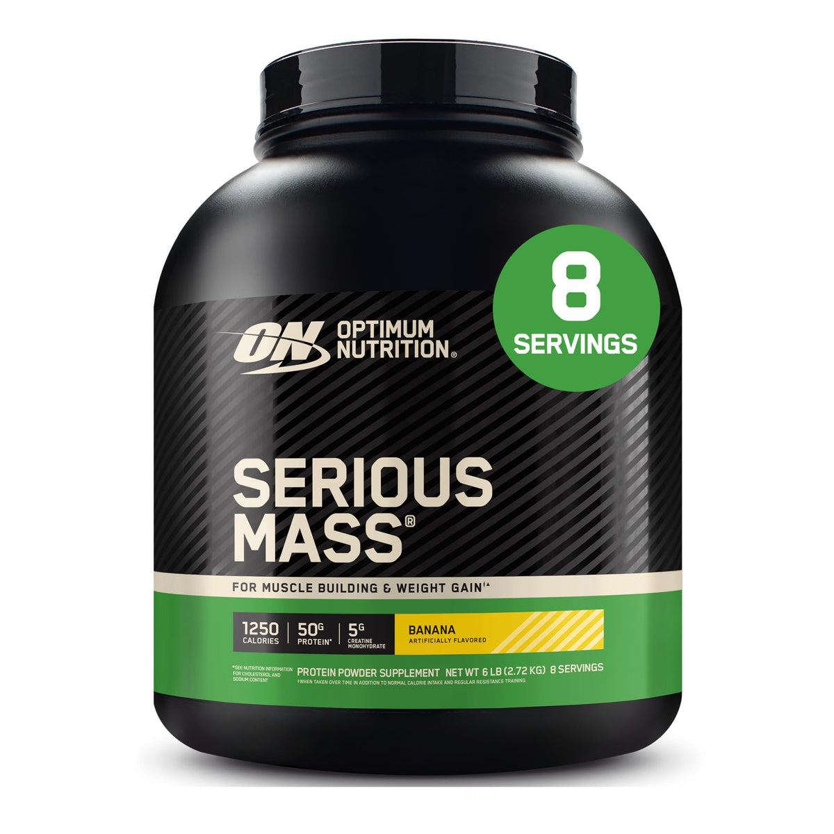 Optimum Nutrition Serious Mass Weight Gainer Protein Powder, Chocolate, 6LB