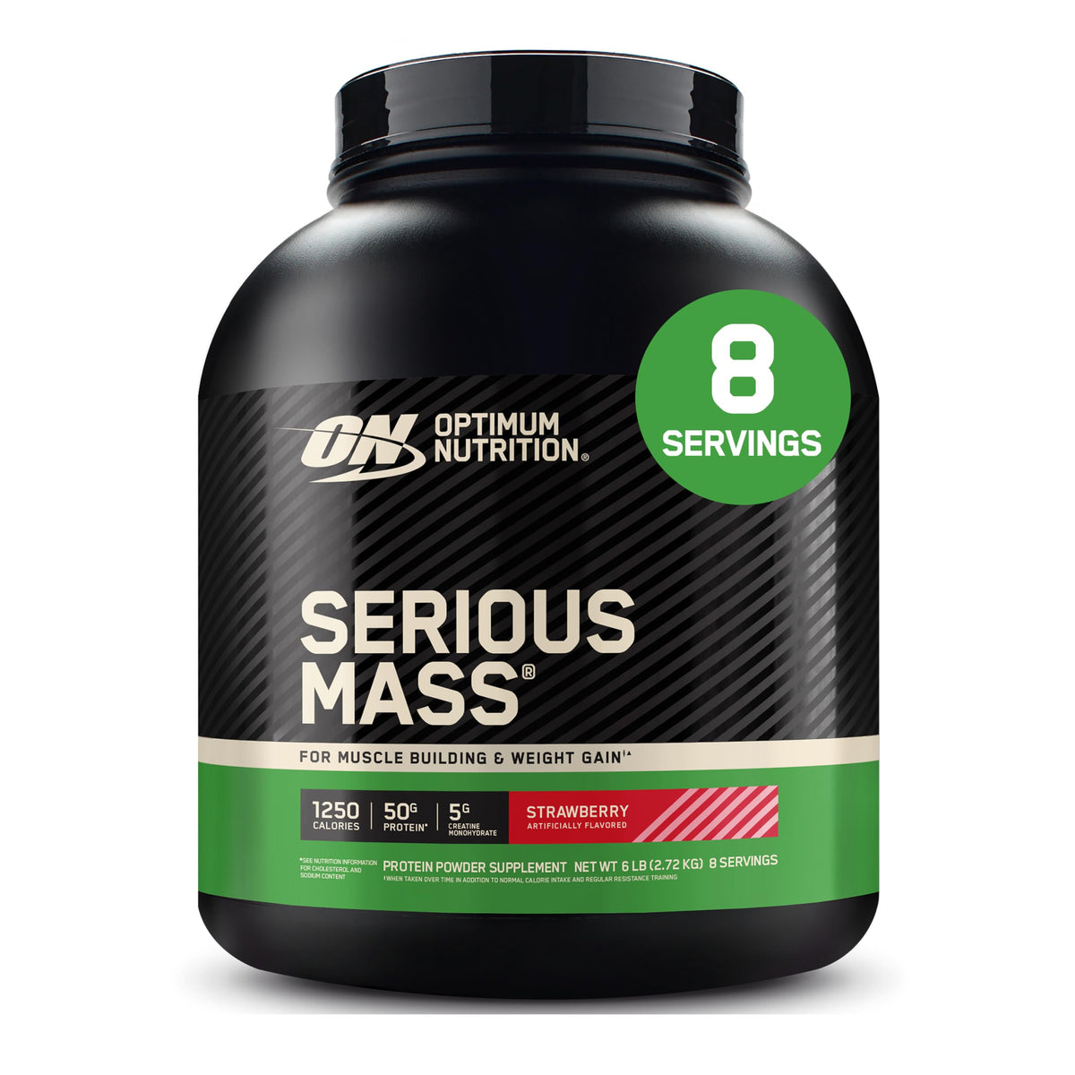 Optimum Nutrition Serious Mass Weight Gainer Protein Powder, Chocolate, 6LB