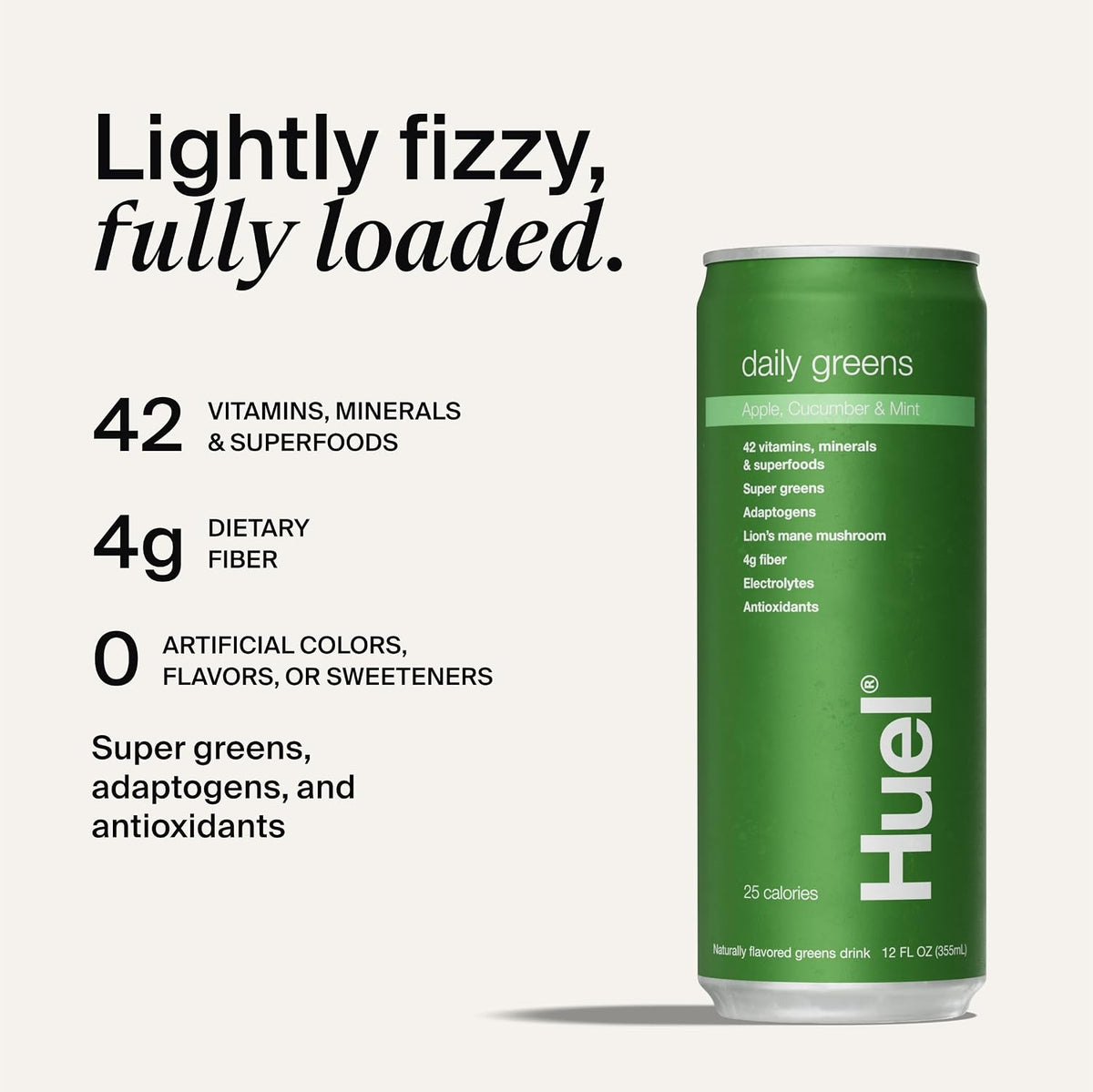 Huel Daily Greens Ready-to-Drink | Superfood Super Greens | 4g Fiber