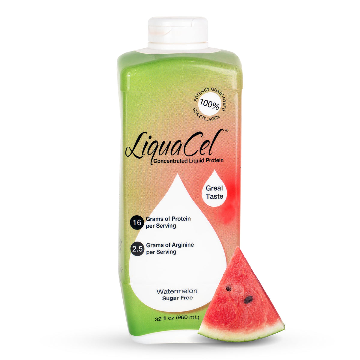 LiquaCel Liquid Protein, Peach Mango Flavor, 32 oz Bottle