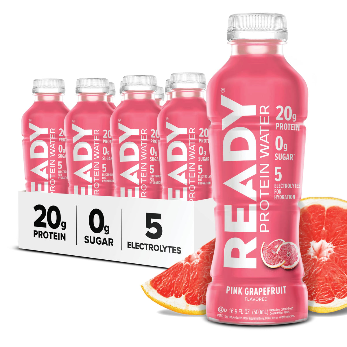 Ready Clear Protein Water, Mixed Berry, 20g Whey Protein Isolate, 12 Pack