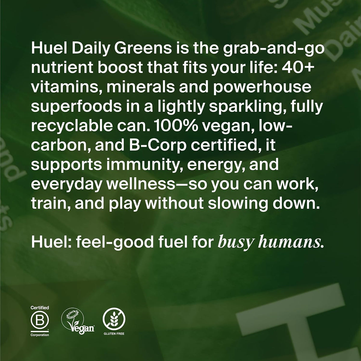 Huel Daily Greens Ready-to-Drink | Superfood Super Greens | 4g Fiber